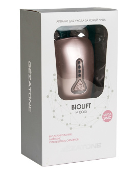 Массажер роликовый микротоки-миостимулятор для лица Biolift m100, Gezatone