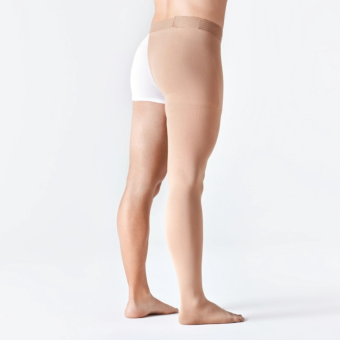 Компрессионный моночулок, 2 класс компрессии, бежевый/черный