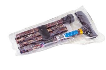 Трость телескопическая с устройством против скольжения, складная