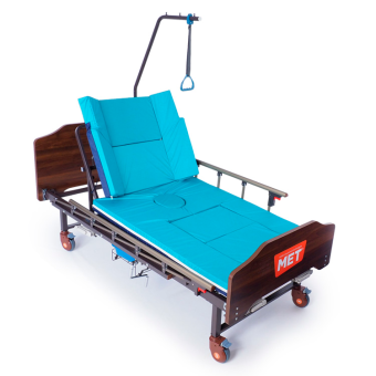 Функциональная кровать, выполненная в "домашнем" дизайне, с переворотом, функцией кардиокресла. MET KARDO 